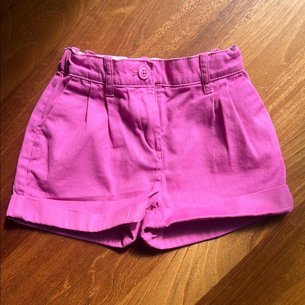 Girls Crewcuts Pink Adjustable Waist Shorts
